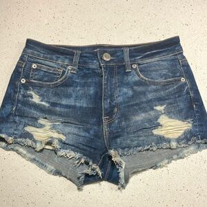 Distressed Jean Shorts